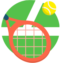tennis raquette balle court